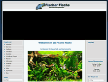 Tablet Screenshot of fischer-fische.de
